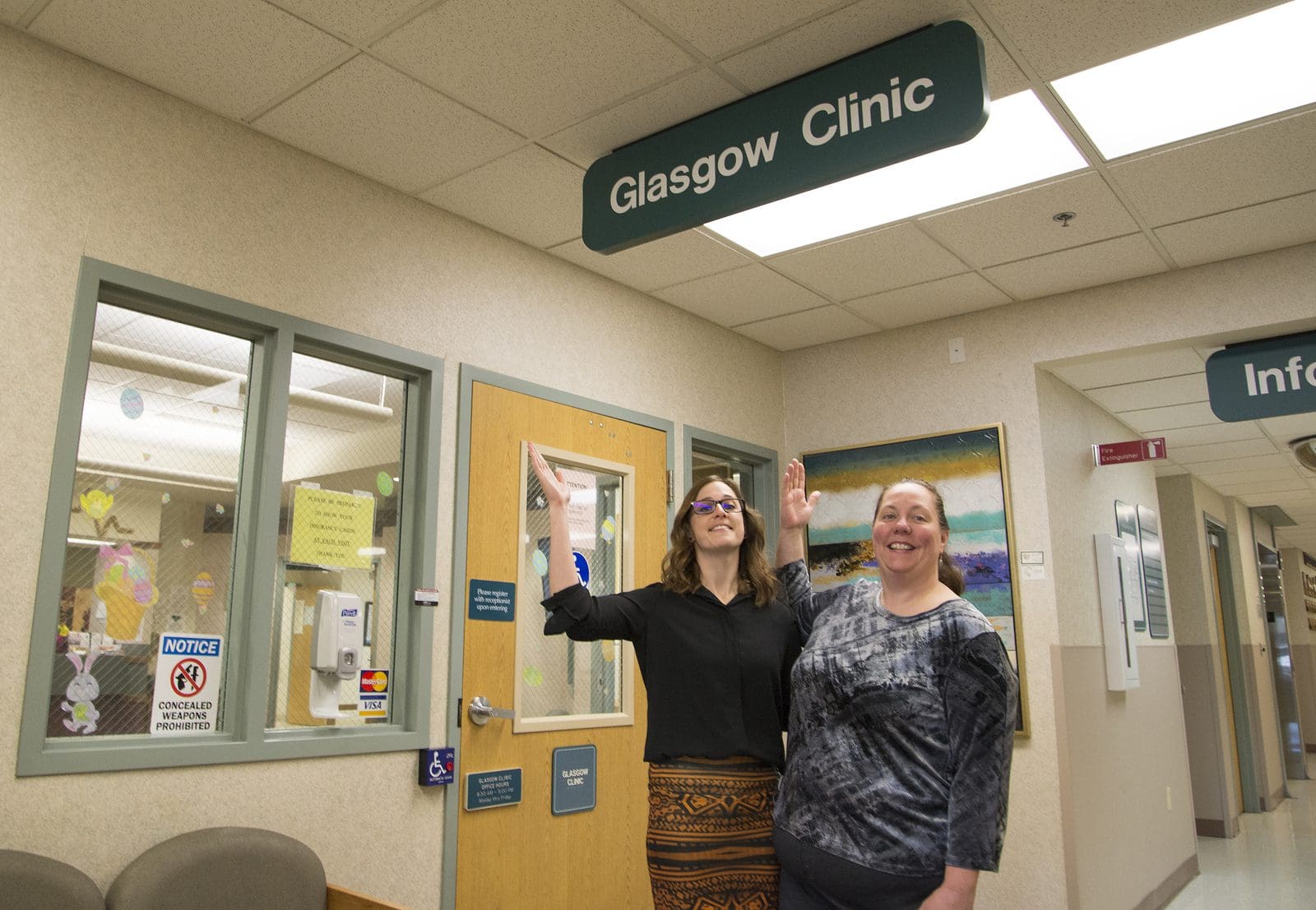 Anne Millard at the Glasgow clinic