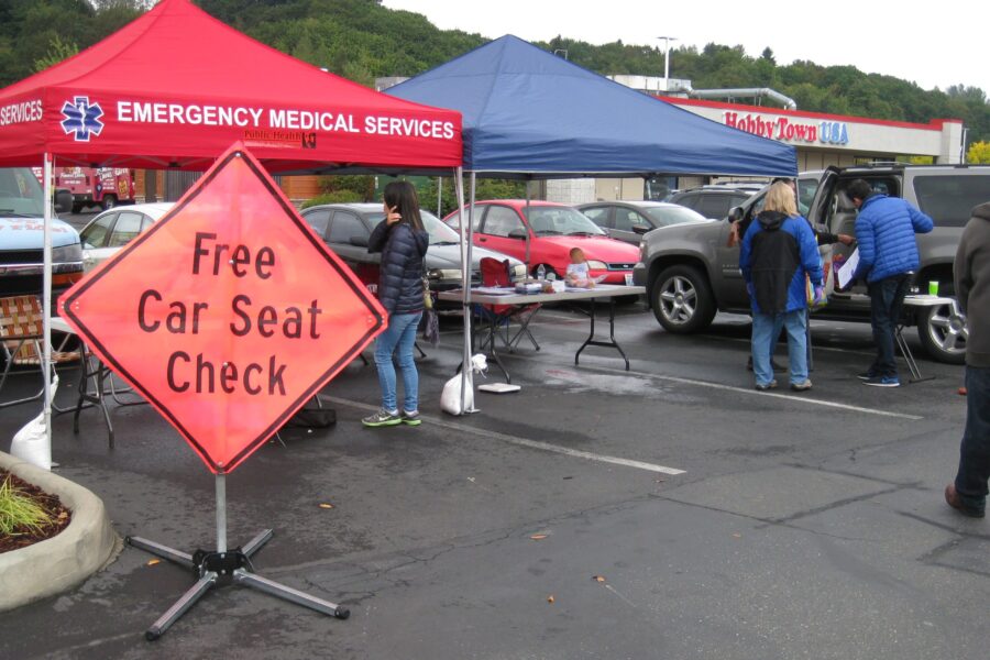 Car seat inspection event