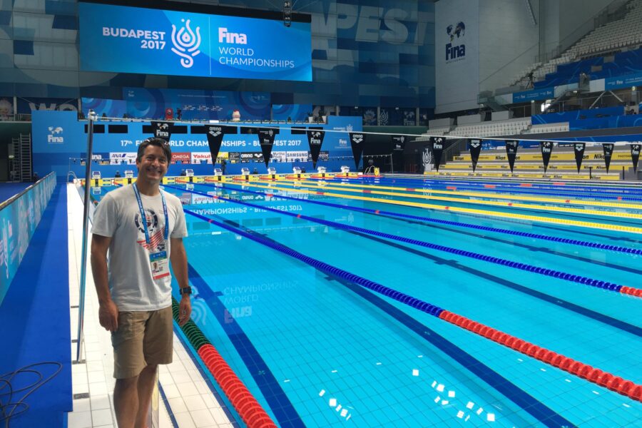 Brian Krabak at 2017 World Aquatic Championships in Budapest, Hungary.