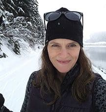 Dr. Molly Blackley Jackson enjoys cross-country skiing.