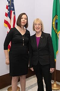 Dr. Katherine Bennett with Sen. Patty Murray