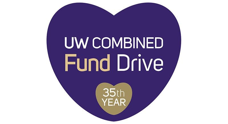 UW Combined Fund Drive heart