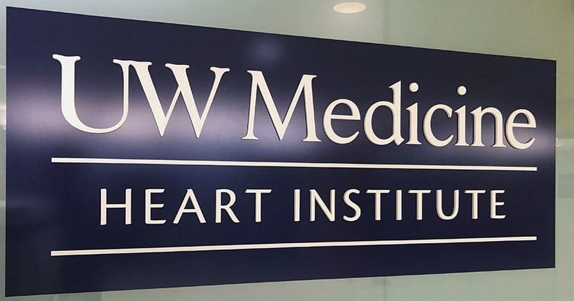 UW Medicine Heart Institute sign