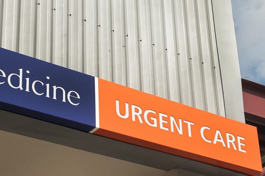 UW Medicine Ballard Urgent Care Clinic sign