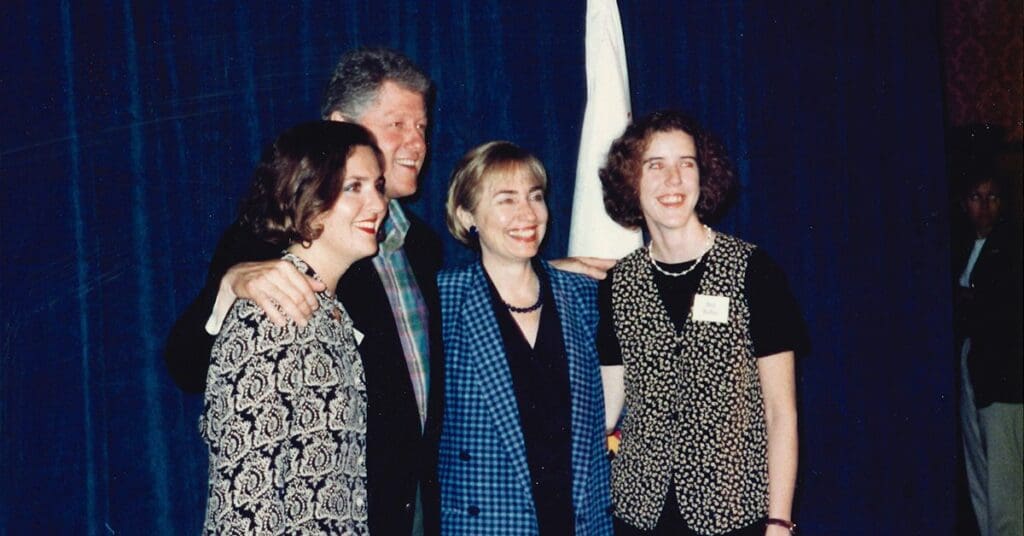 Beth Buffalo and Bill Clinton