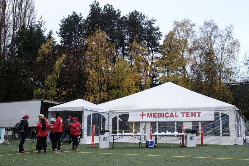 Seattle Marathon Medical Tent in 2017