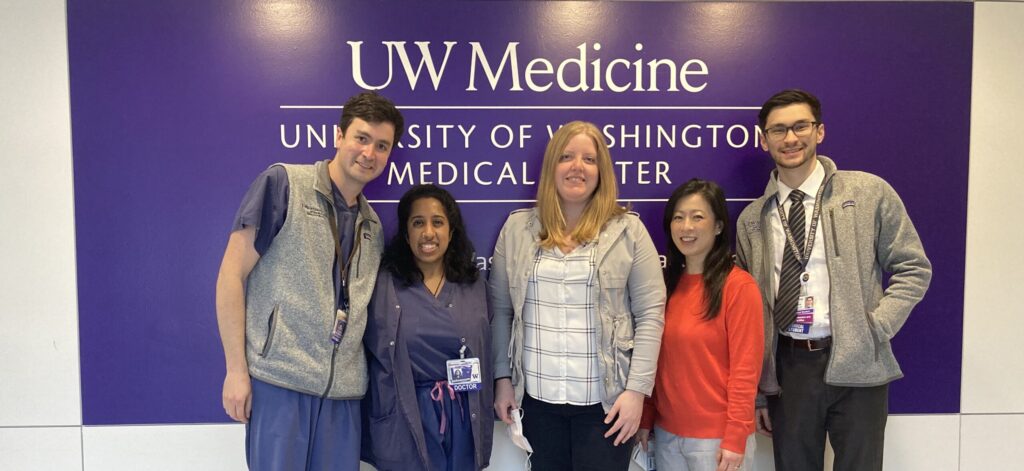 A group photo of the creators of the Virtual Bedside Concert program at UW Medicine