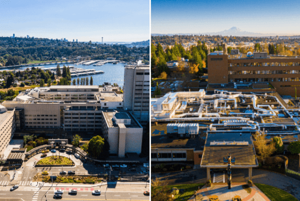 Aerial views of UW Medical Center campuses